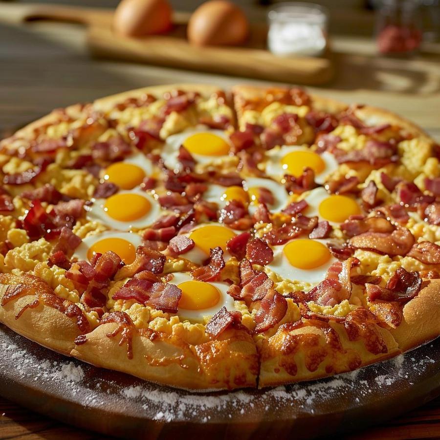 "Easy steps to make delicious Kwik Trip breakfast pizza at home!"