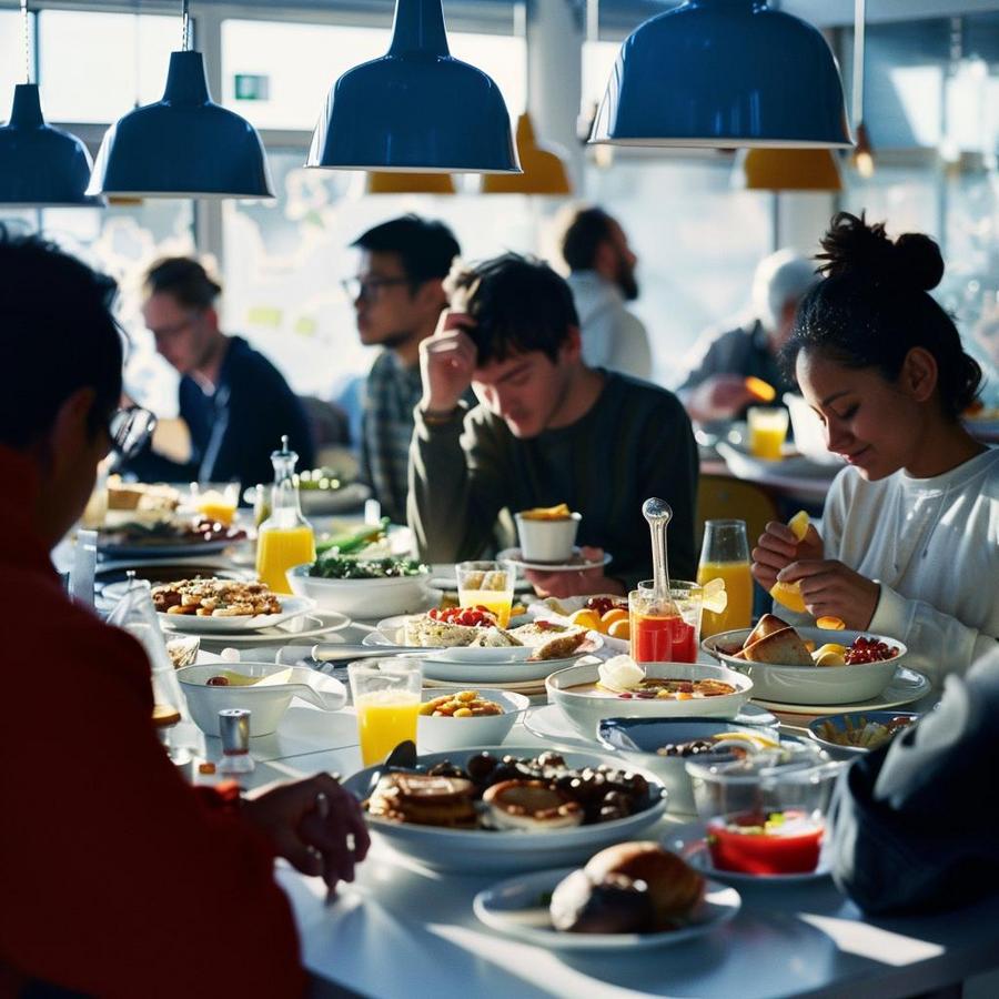 Alt text: IKEA breakfast hours with focus on nutrition value assurance process.