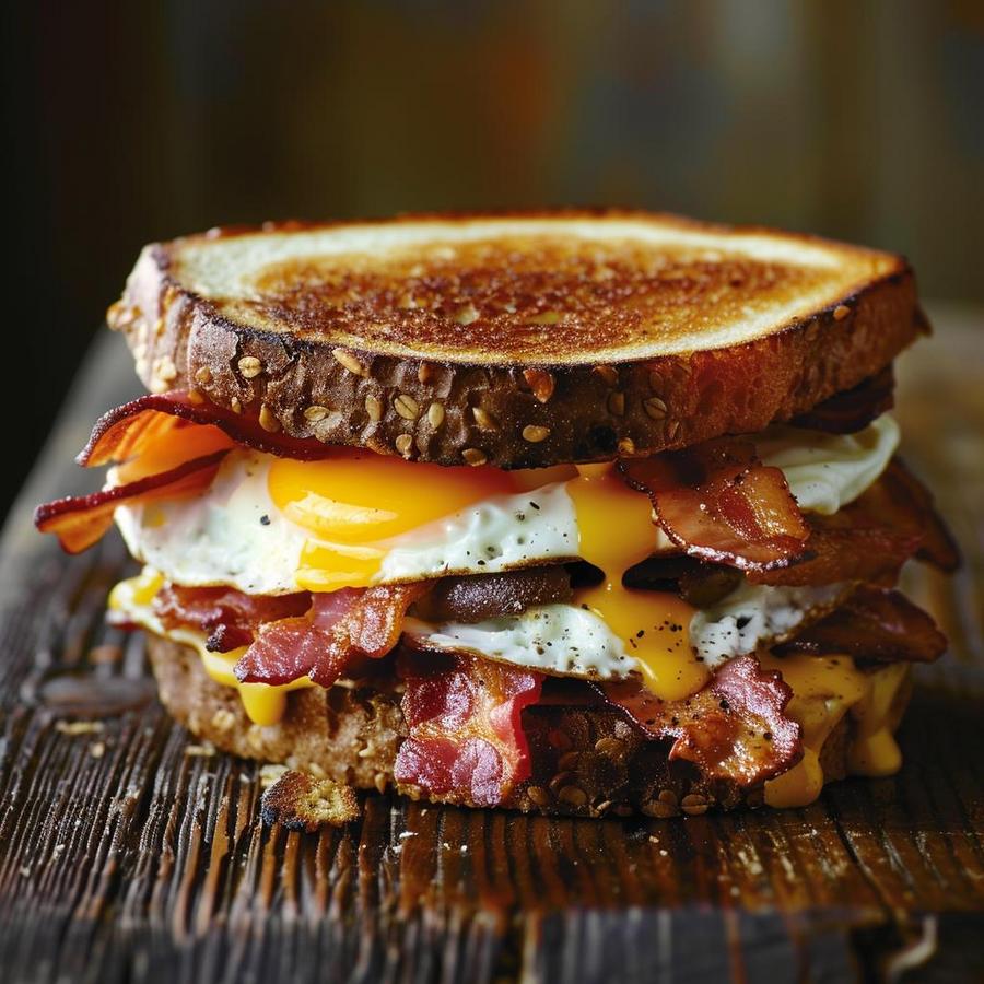 Image of the ultimate breakfast sandwich from Jack in the Box.