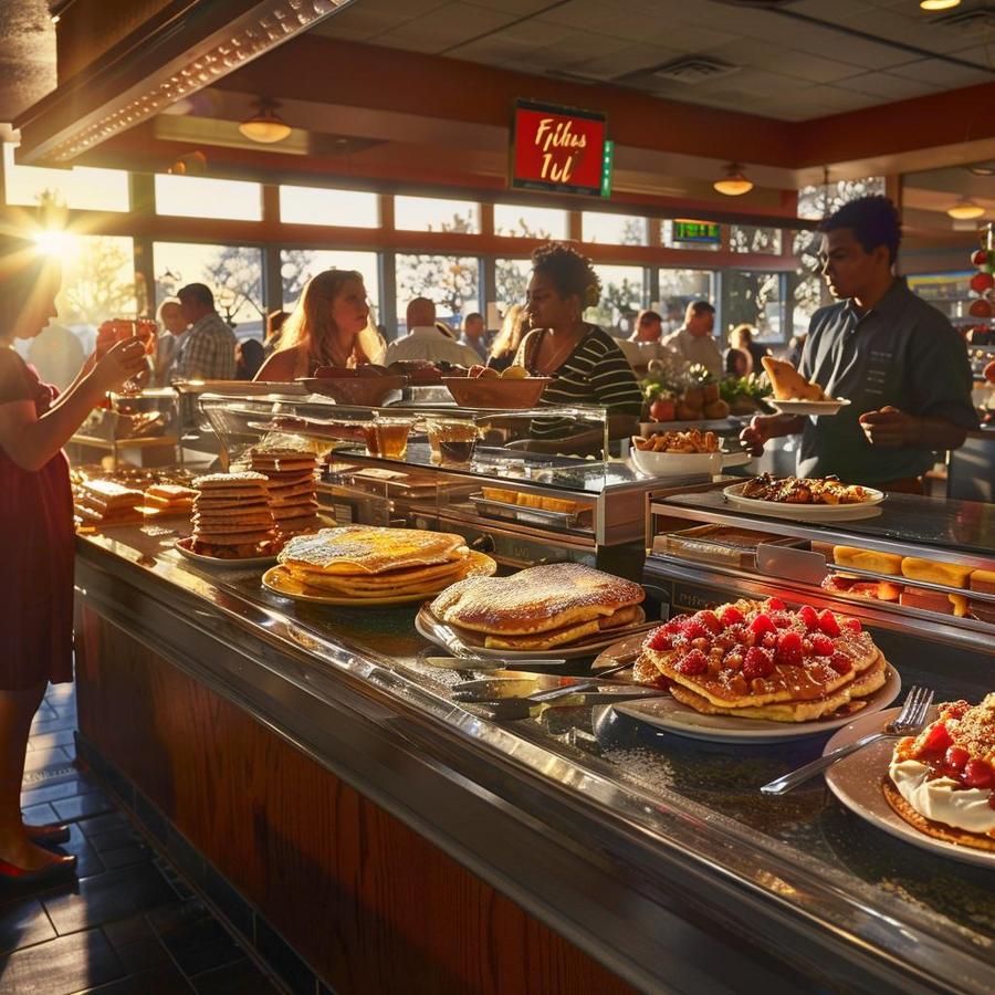 "Discover what is Frisch's Breakfast Buffet Open serving on their menu."
