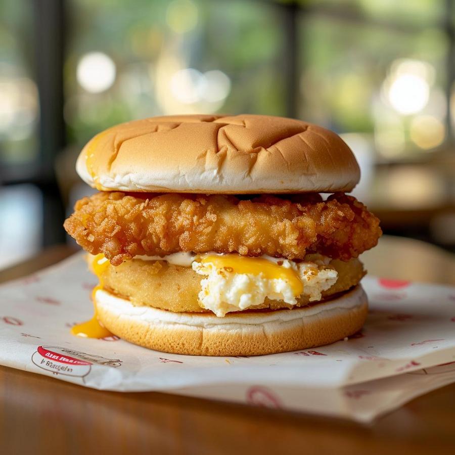 "Chick-fil-A breakfast menu featuring popular options like chicken biscuit and hash browns."