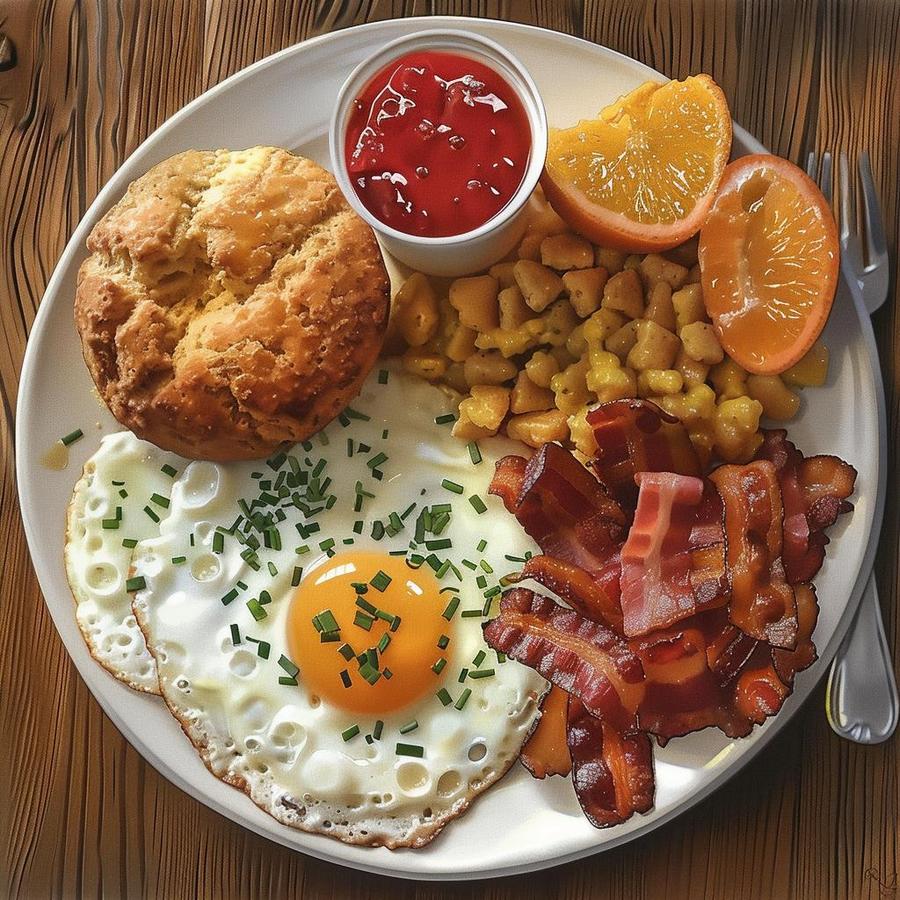 Image of a delicious Braum's breakfast menu with various options.