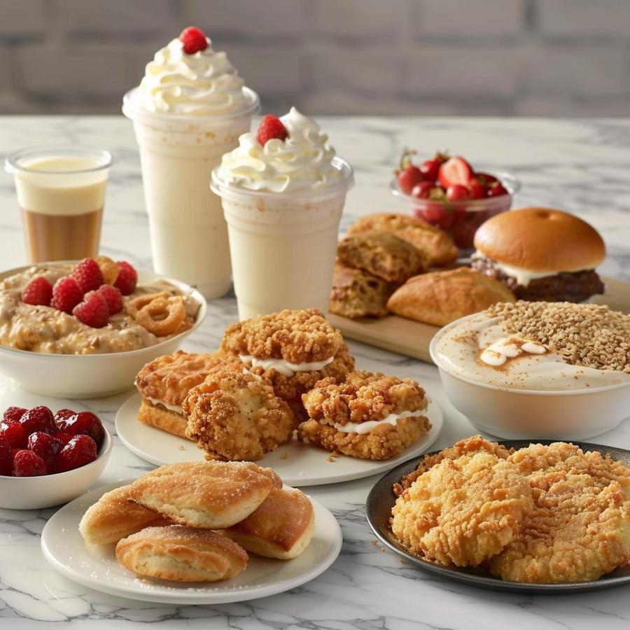 Image alt text: Chick-Fil-A breakfast menu, featuring delicious morning offerings.