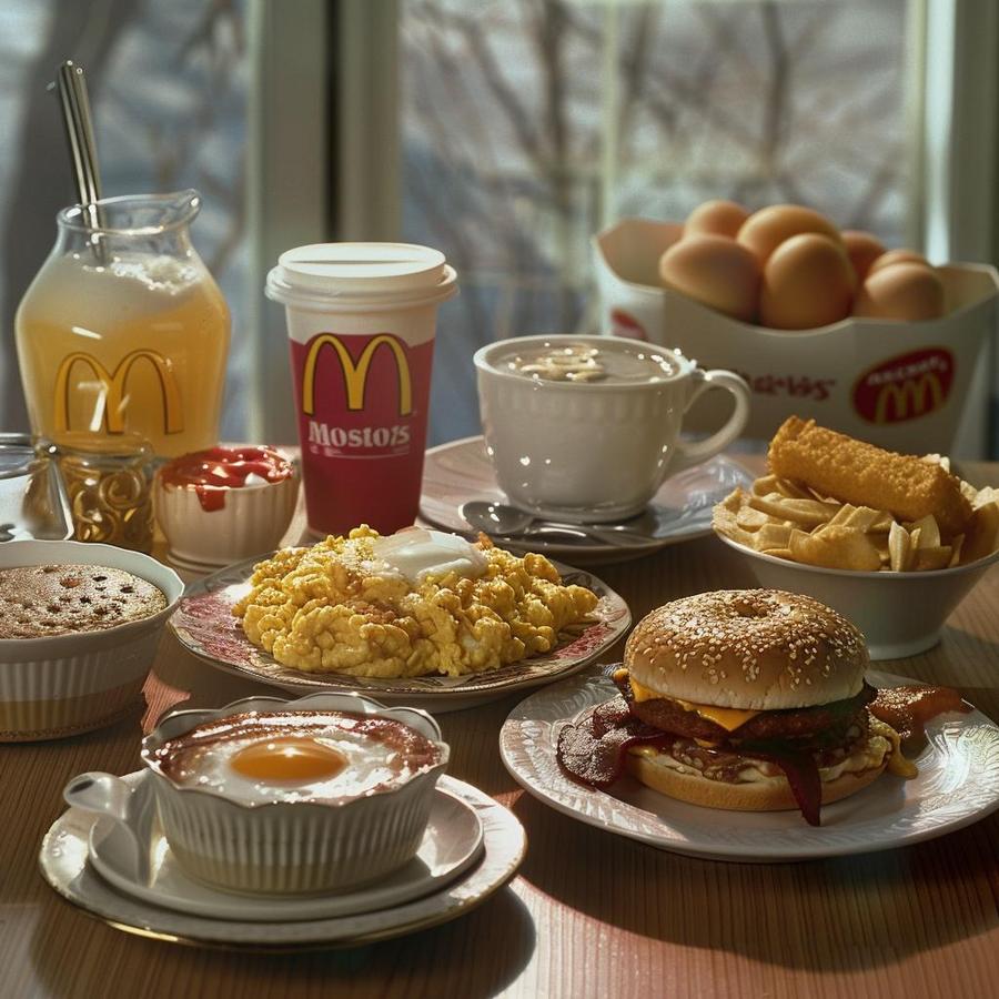 A delicious McDonald's Big Breakfast showcasing the affordable price.