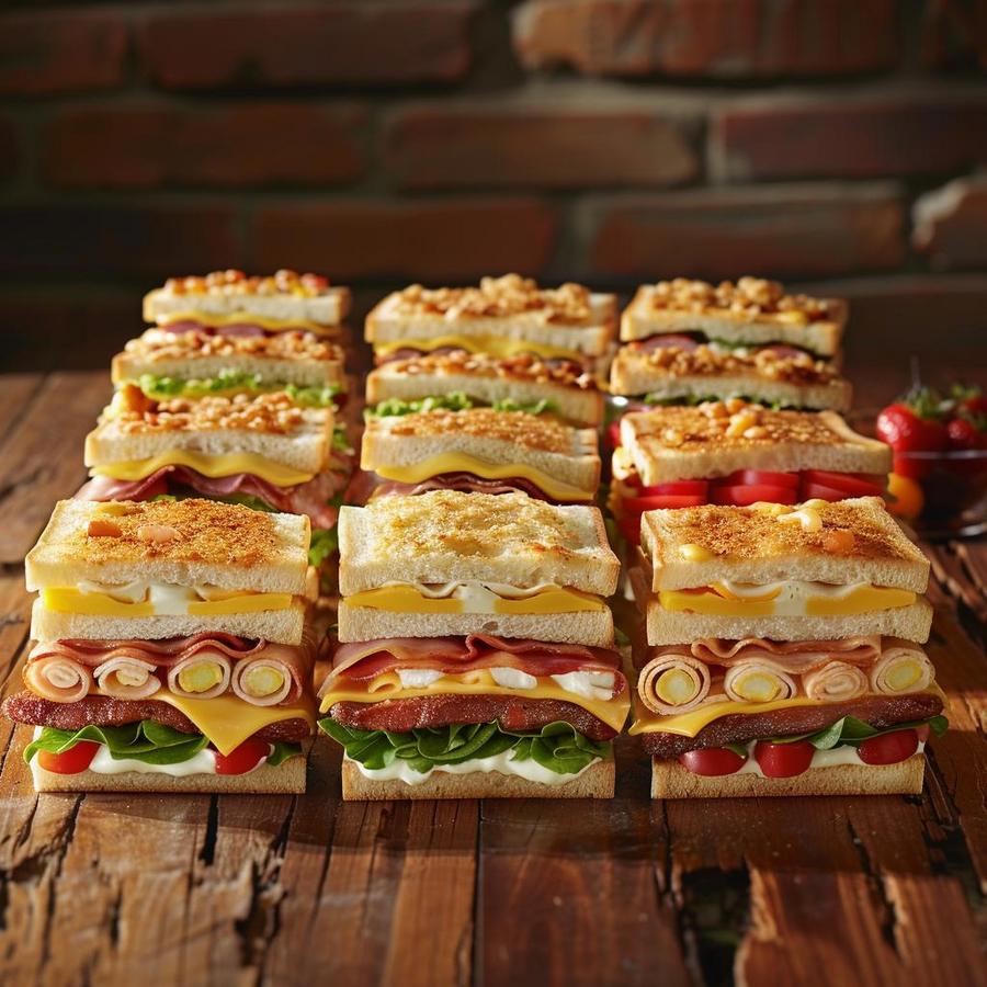 Image alt text: A variety of delicious Subway breakfast sandwiches to choose from for a satisfying meal.