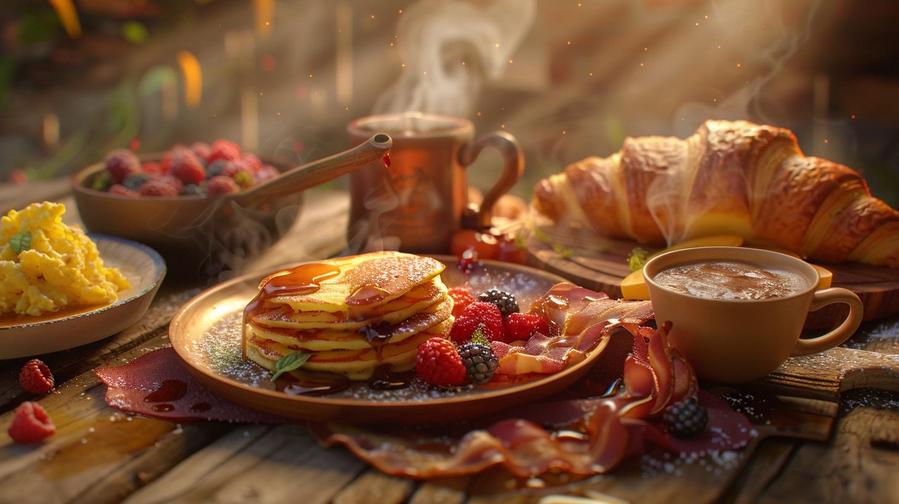 "Explore Rosas Cafe breakfast menu with popular breakfast items."