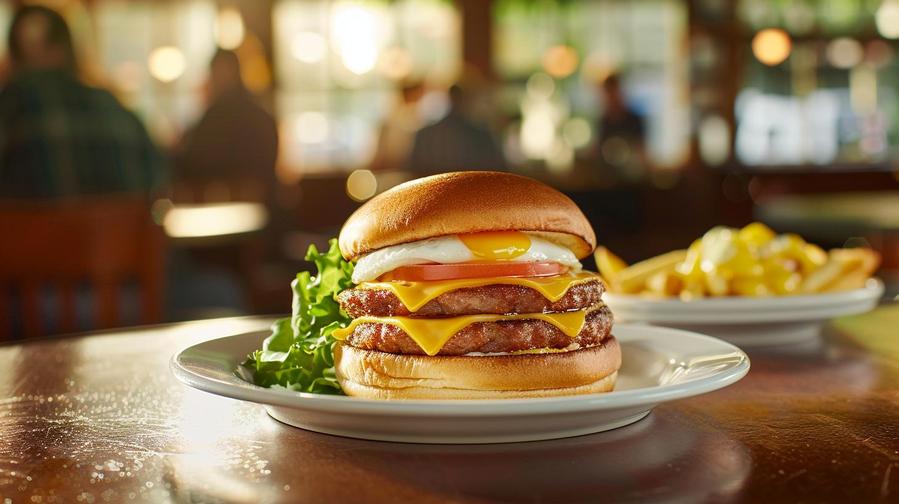 Image alt text: Delicious Denny's breakfast sandwich - a must-try menu item!