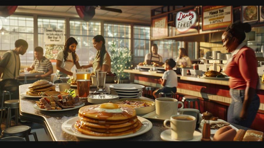 Image of Denny's breakfast menu with prices, featuring a variety of delicious options.