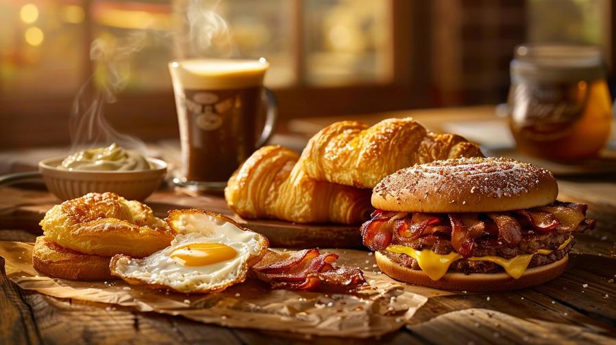 Alt text: Arby's breakfast menu showing delicious options with pictures available.
