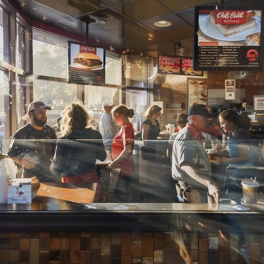 Photo of Chick-fil-A breakfast menu with "what time does chick-fil-a stop serving breakfast".